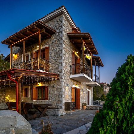 Rock Dandy Deluxe Chalet In Arachova - Delphi, Sauna, Prv Parking, Amazing View Villa Exterior foto