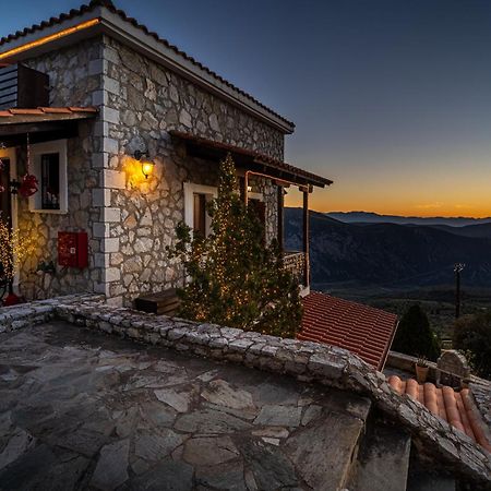 Rock Dandy Deluxe Chalet In Arachova - Delphi, Sauna, Prv Parking, Amazing View Villa Exterior foto