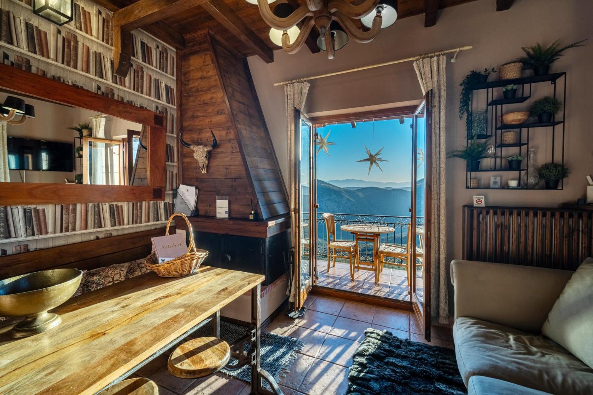 Rock Dandy Deluxe Chalet In Arachova - Delphi, Sauna, Prv Parking, Amazing View Villa Exterior foto