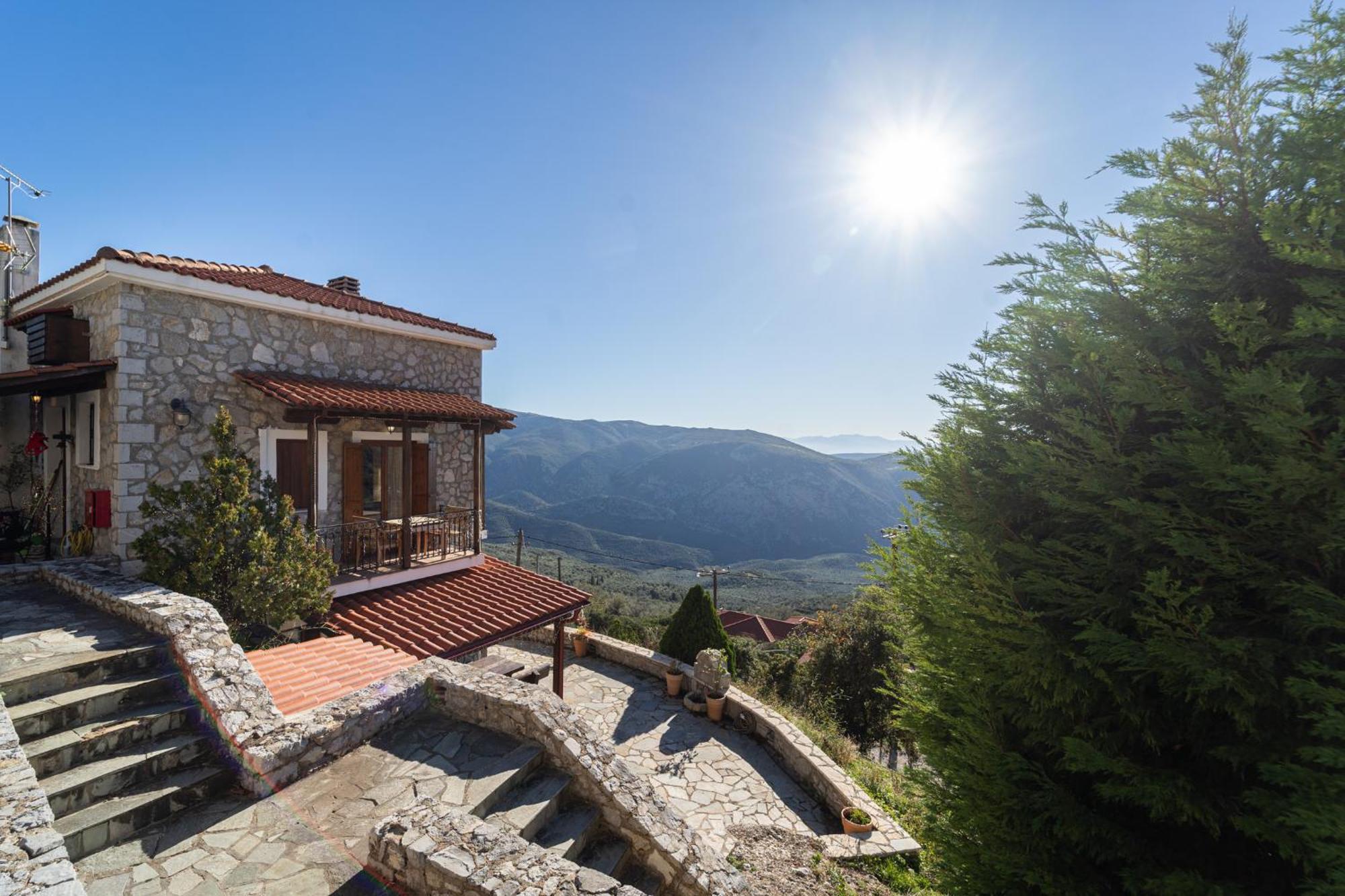 Rock Dandy Deluxe Chalet In Arachova - Delphi, Sauna, Prv Parking, Amazing View Villa Exterior foto