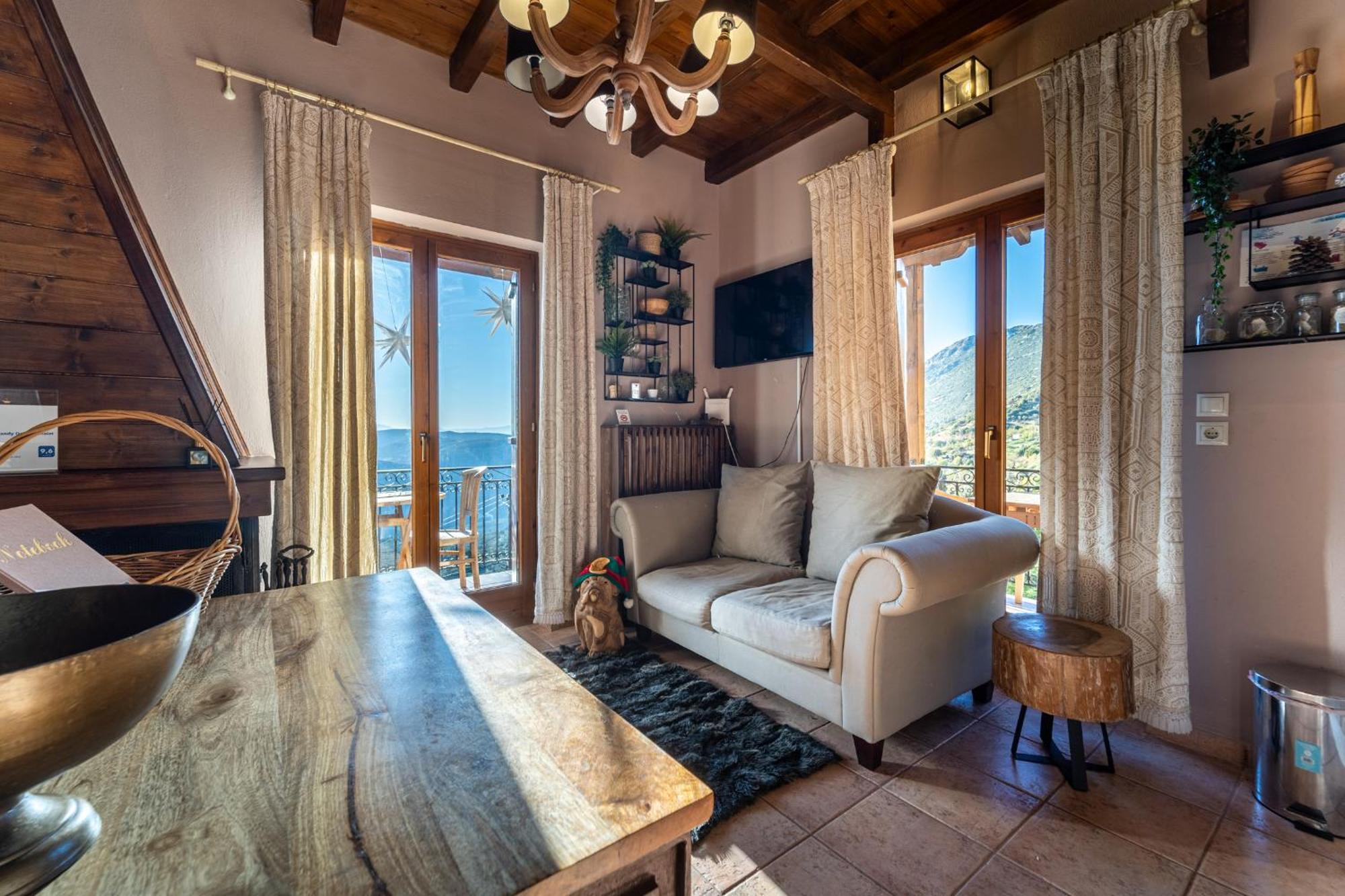 Rock Dandy Deluxe Chalet In Arachova - Delphi, Sauna, Prv Parking, Amazing View Villa Exterior foto