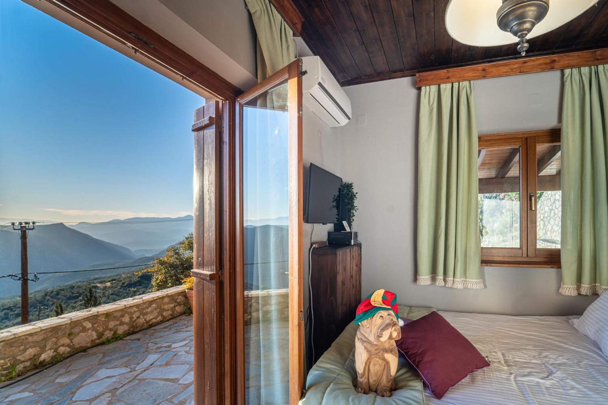 Rock Dandy Deluxe Chalet In Arachova - Delphi, Sauna, Prv Parking, Amazing View Villa Exterior foto