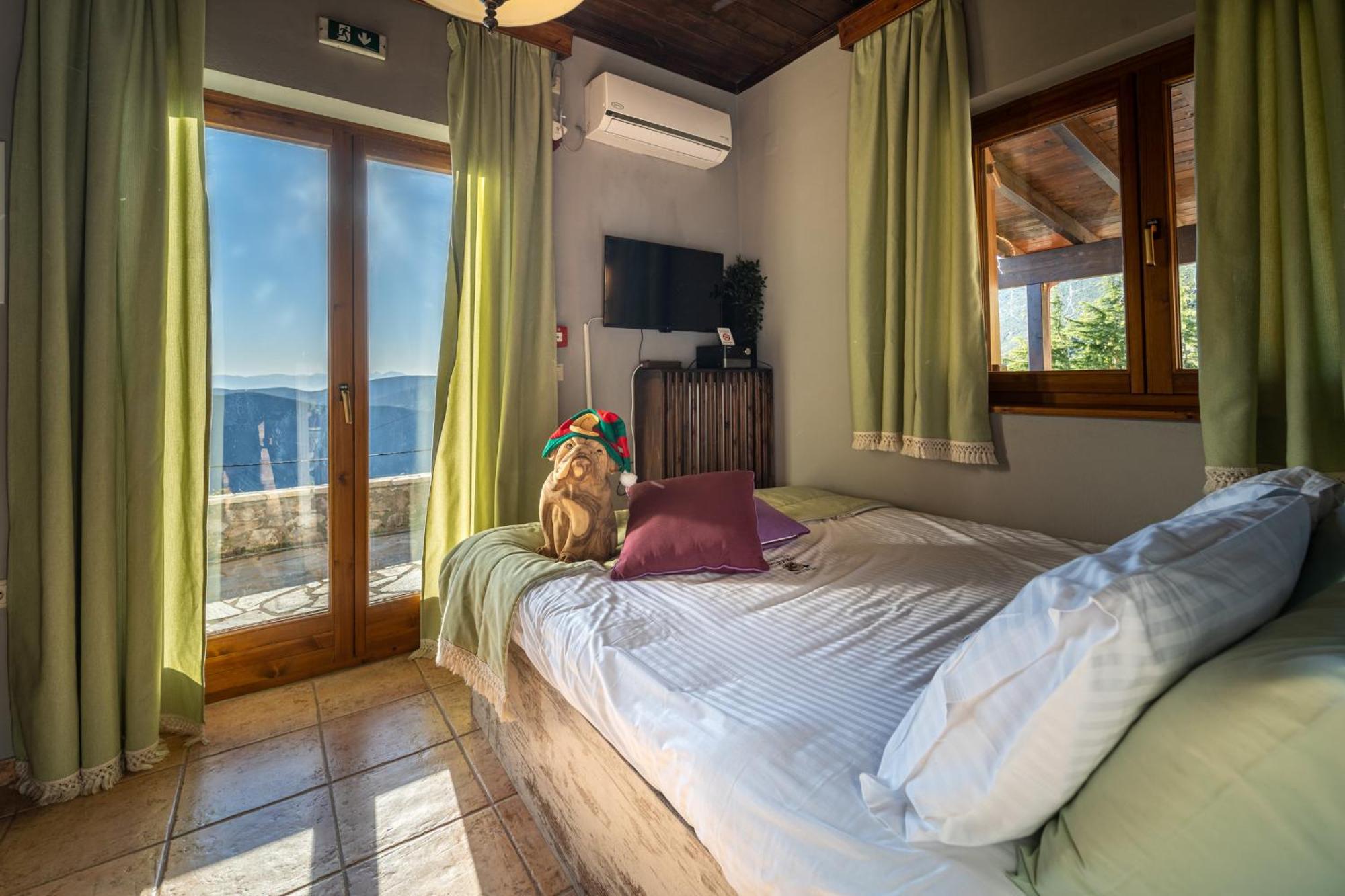 Rock Dandy Deluxe Chalet In Arachova - Delphi, Sauna, Prv Parking, Amazing View Villa Exterior foto